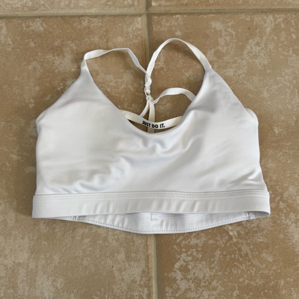 White Nike Sports Bra
